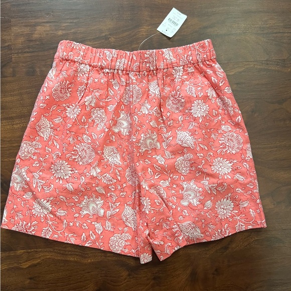 3/$30 🍂 J.Crew Linen Blend Shorts Floral Coral - Picture 4 of 7
